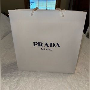 Authentic PRADA paper shopping bag 14”x13 1/2”x4 3/4”